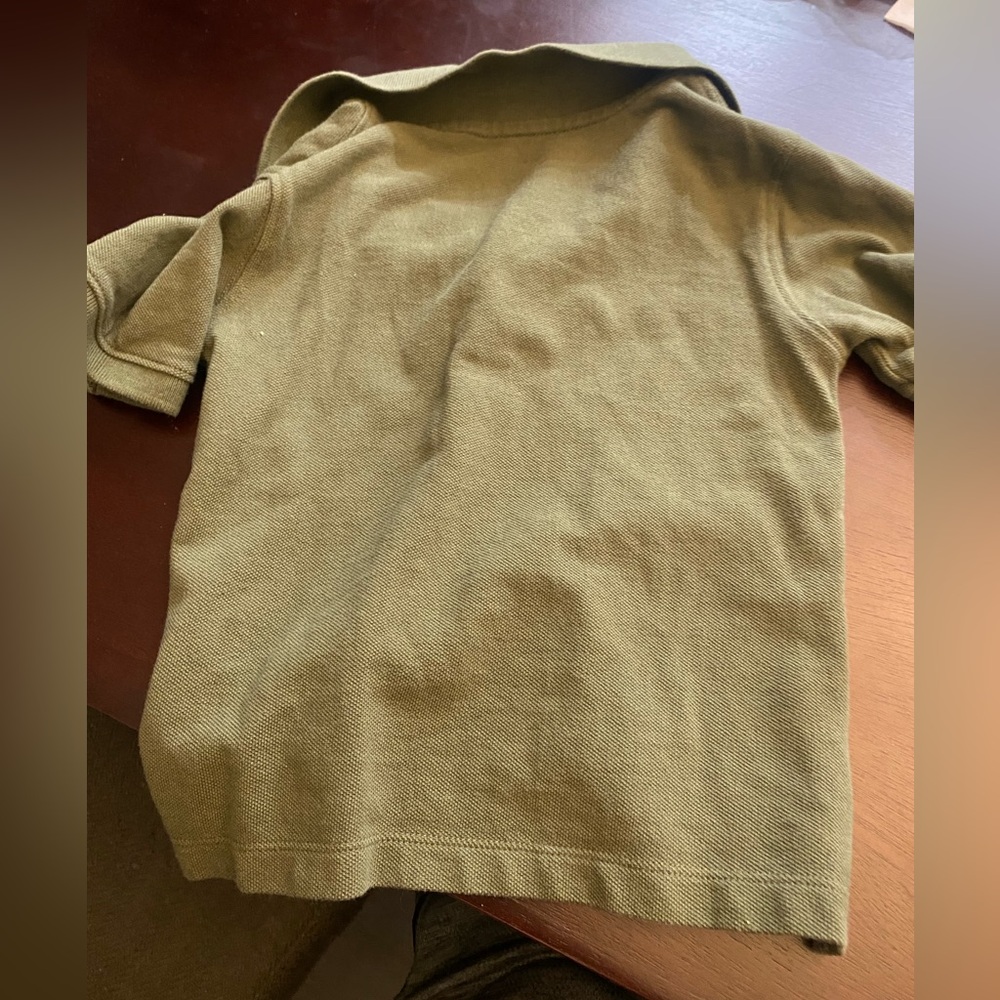 Gap kids. Olive green short sleeve polo.  Size 3T